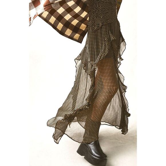 Free People Disco Days Platform Boot Black Crinkled Patent Black EU 41/US 11 NEW - Picture 2 of 12